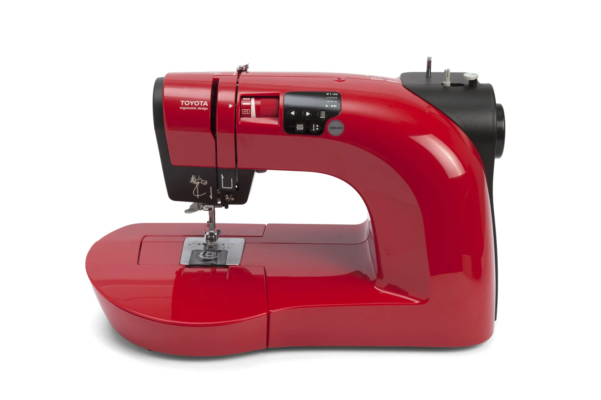 Toyota Oekaki 50 Embroidery Machine, Red