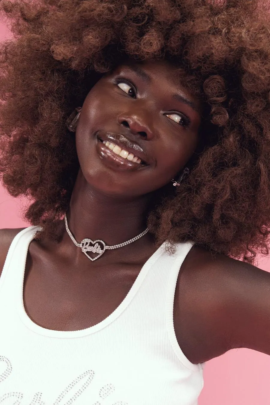 Barbie Embellished Heart Detail Choker