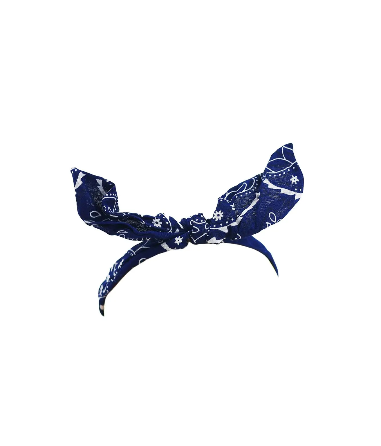 Dark Blue Bandana Headband