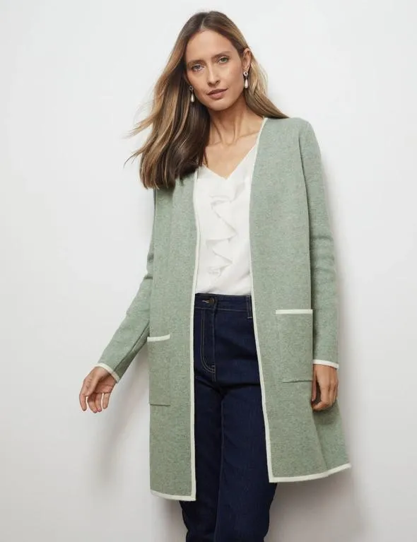 Liz Jordan Contrast Edge Cardi