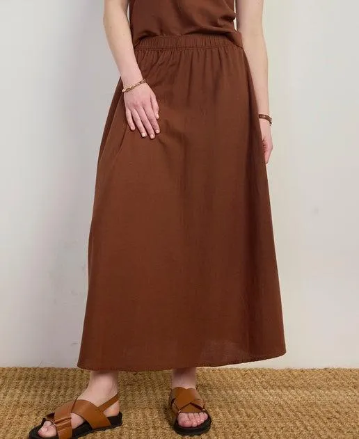Women's Linen Look Skirt
