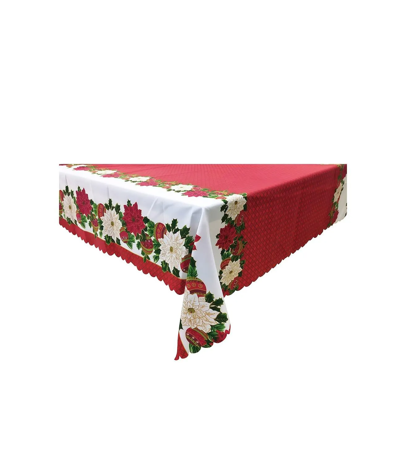 Poinsettia Design Table Cloth 150 x 180cm