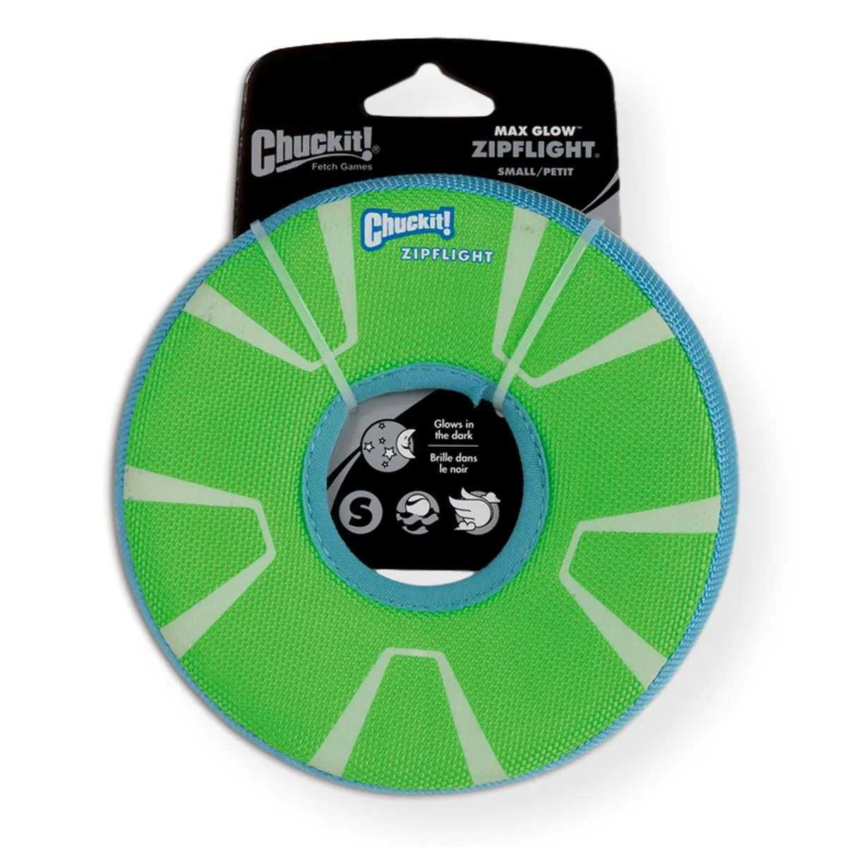 Chuckit Zipflight Max Glow Dog Toy Medium