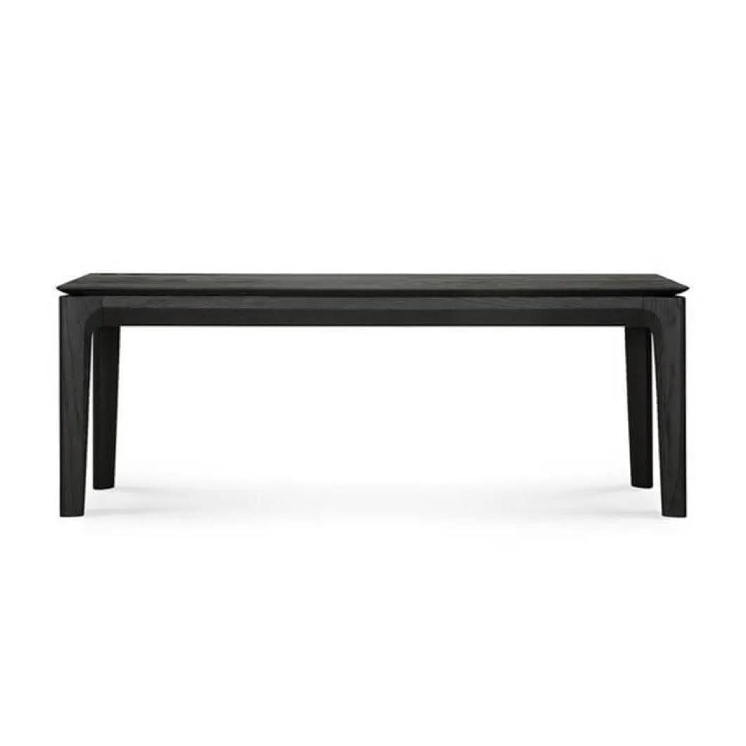 French oak bench seat black