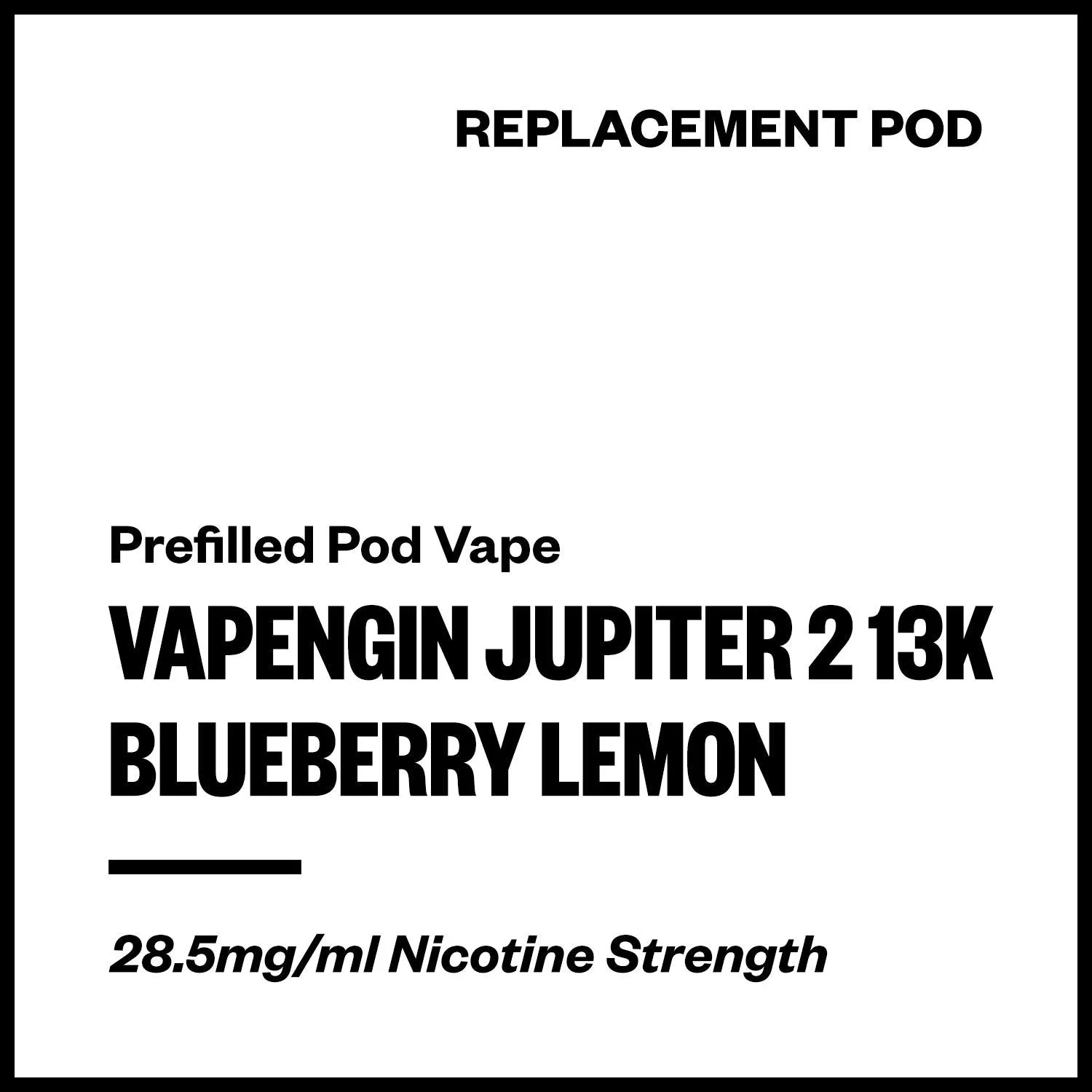 Vapengin Jupiter 2 - Blueberry Lemon (13,000 Puffs Replacement Pod)