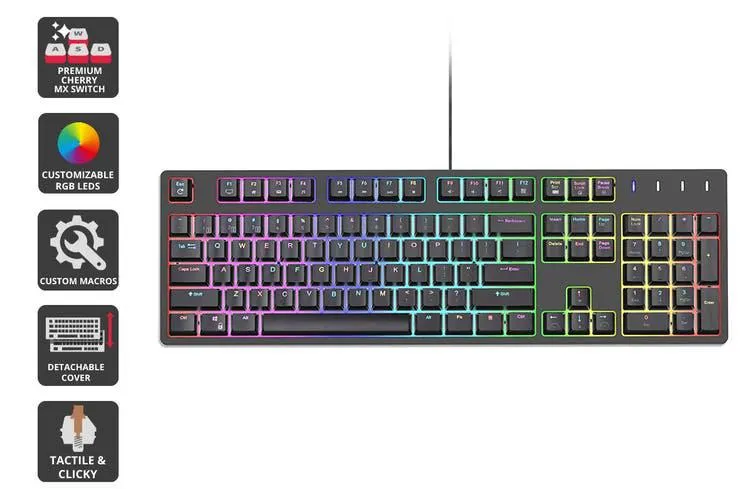 Kogan Full-RGB Premium Cherry MX Mechanical Keyboard (Brown Switch)