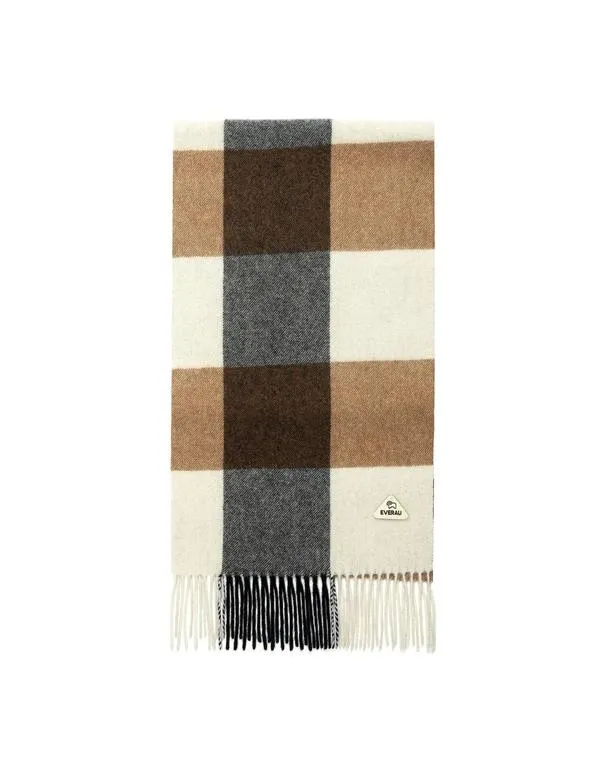EVERAU Tartan Wool Scarf Clothes Scarfs with Gift Box