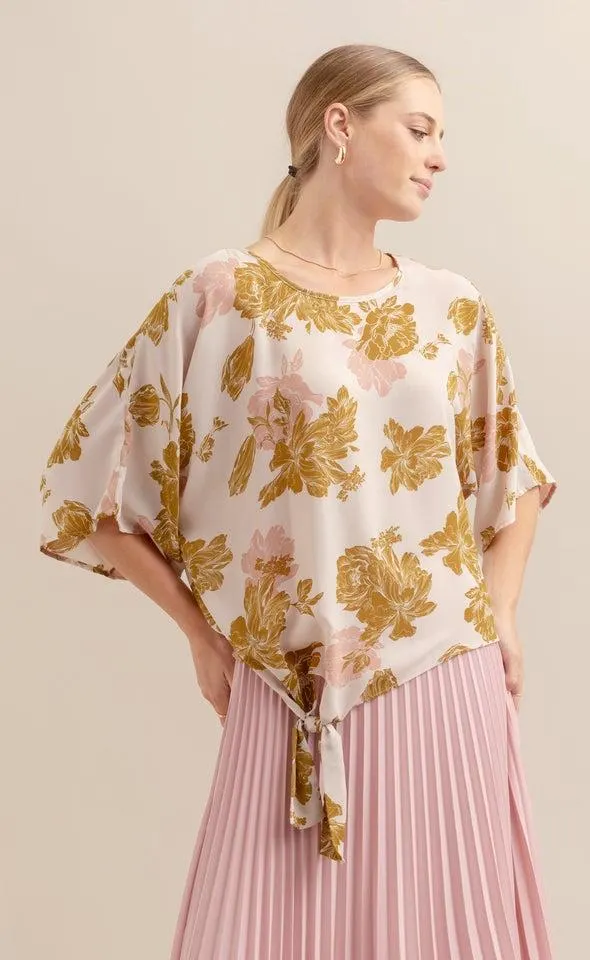 CDC Knot Hem Batwing Top