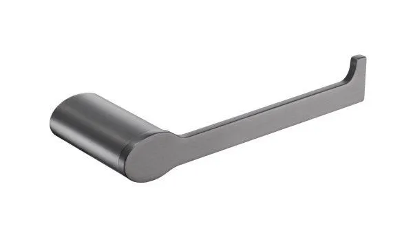 Stream Line oval rose toilet roll holder Gun Metal