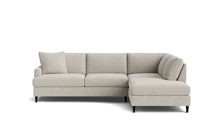 Oakley 3 seat corner + right facing terminal in reid fabric dove