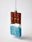 Christmas Shop Glass Ornament, Chocolate Bar