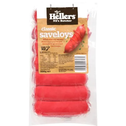 Hellers Saveloys Classic 500g