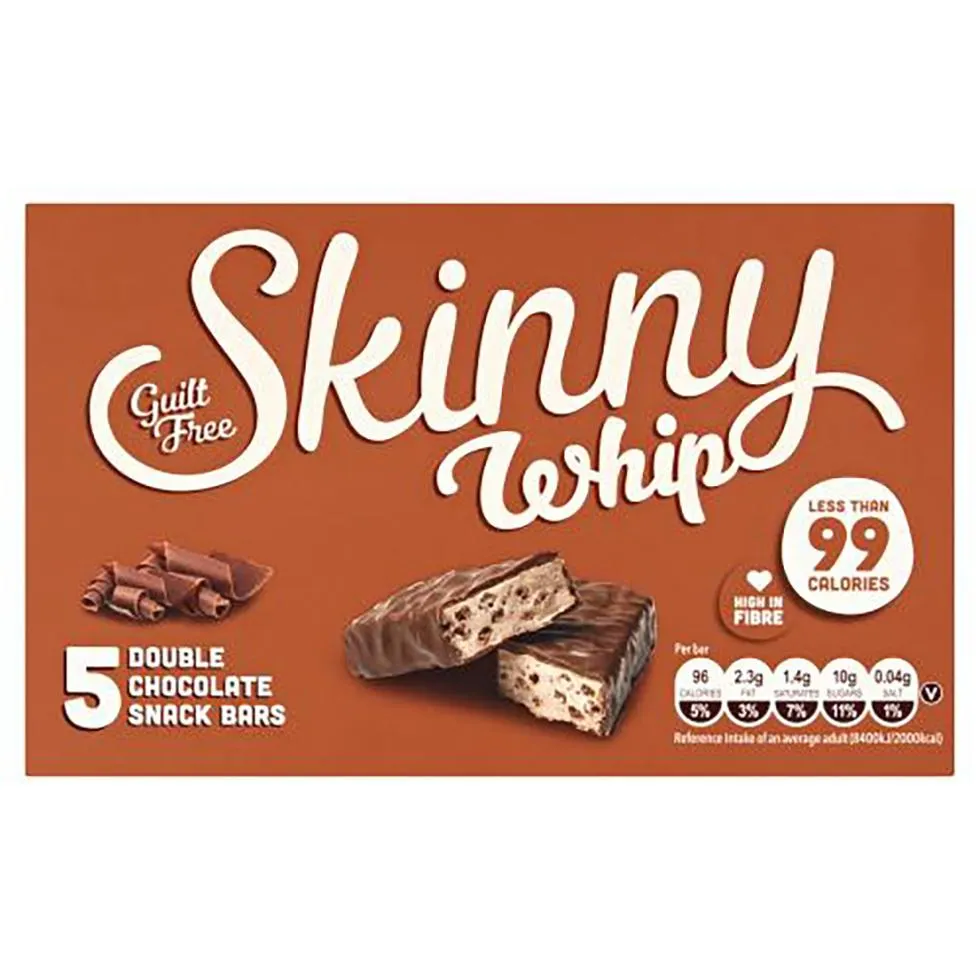 Skinny Whip Double Chocolate 100g 5pk