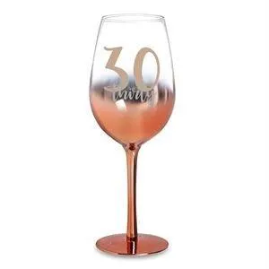 30 ROSE GOLD OMBRE WINE GLASS
