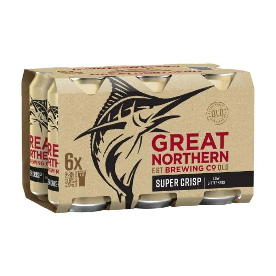 Great Northern Super Crisp 3.5% Cans 6x375ml