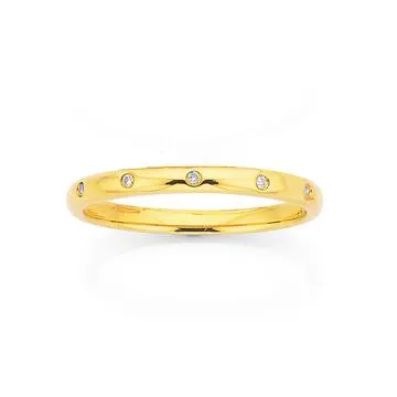 9ct, Diamond Band