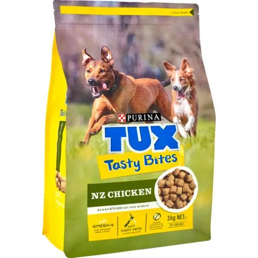Tux Dry Dog Food Bites Tasty Chicken