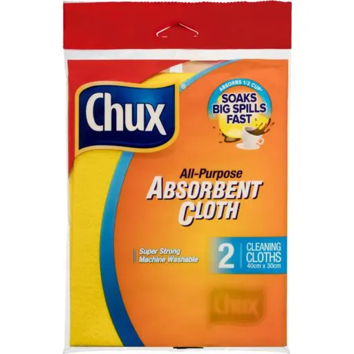 Chux All Purpose Absorbent Cloth 2 Pack