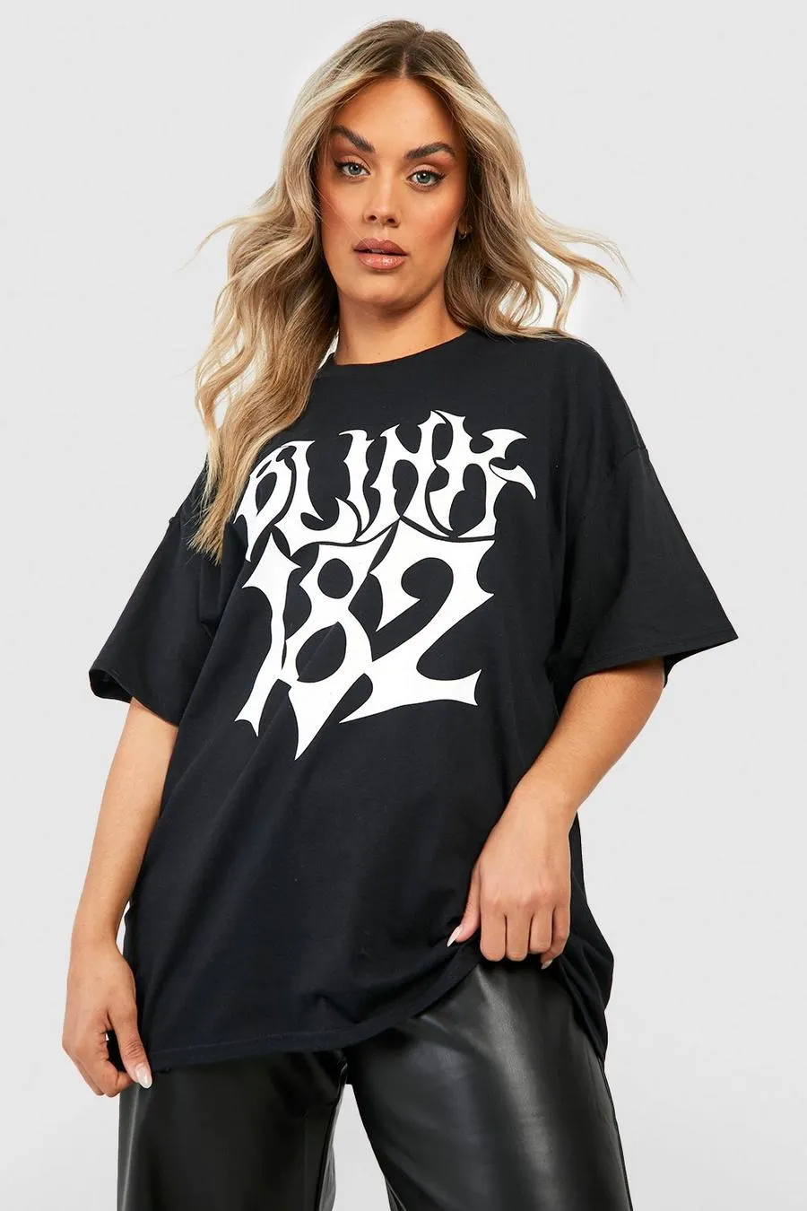 Plus Oversized Blink 182 License T-shirt