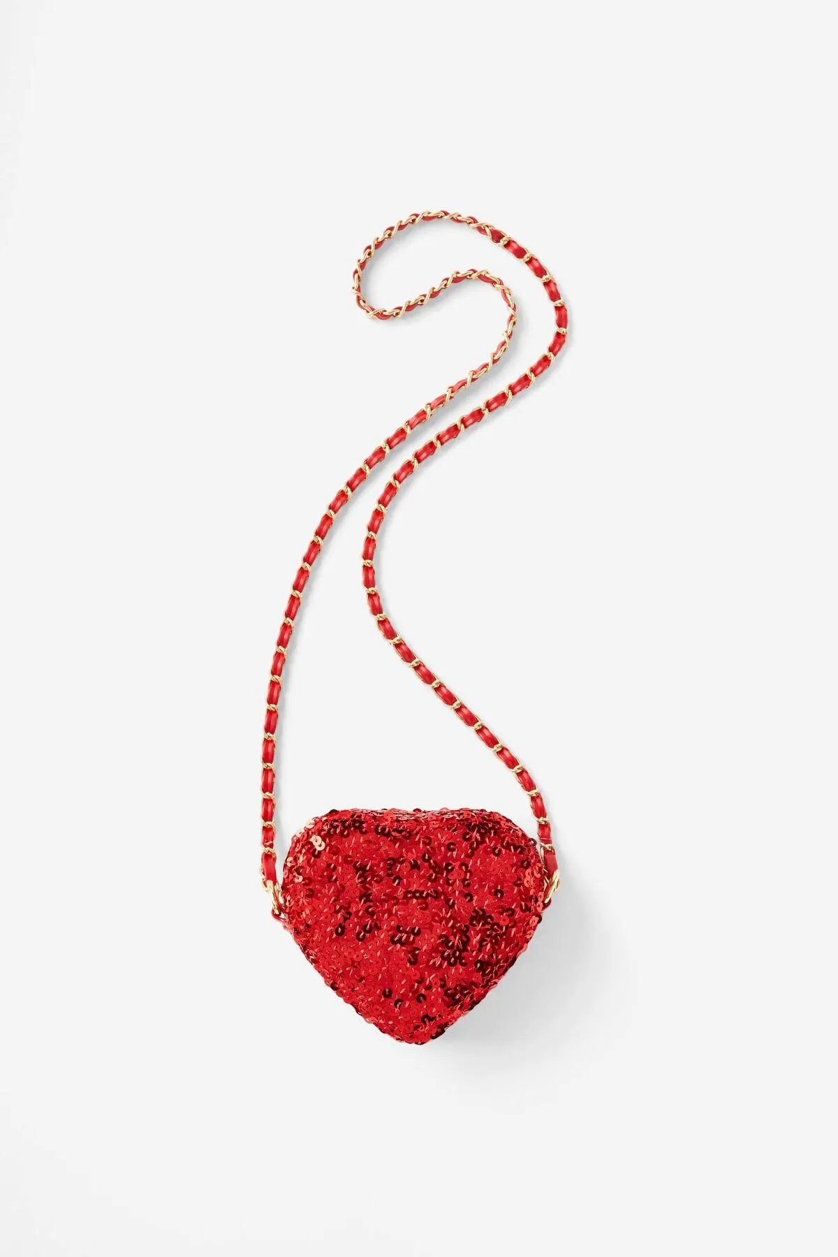Sequin Mini Heart Bag