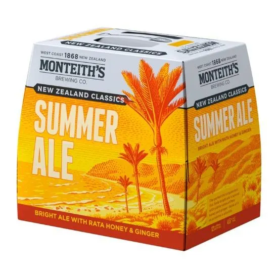 Monteith's New Zealand Classics Summer Ale Bottles 12x330ml
