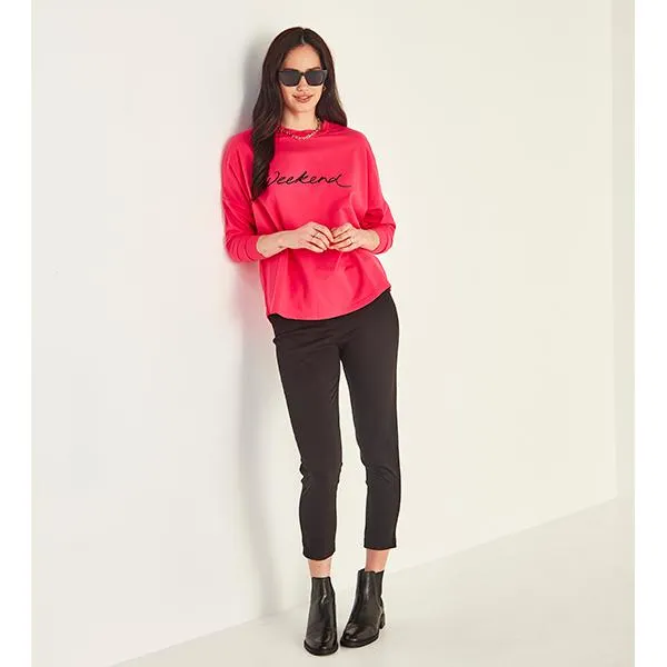 Weekend Top Cerise