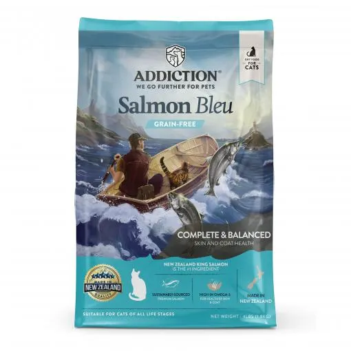 Addiction Salmon Bleu, Complete & Balanced, Skin & Coat Dry Cat Food