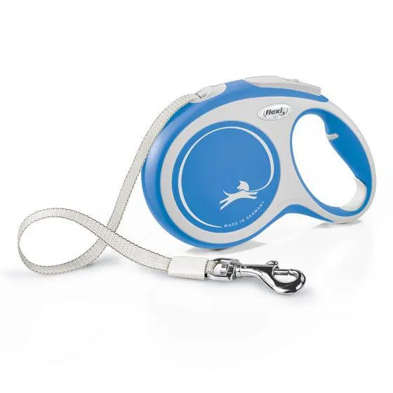 Flexi Comfort Tape Lead Grey/blue 8m Large
