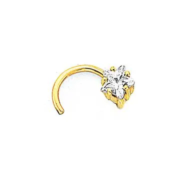 9ct Cubic Zirconia Star Nose Stud