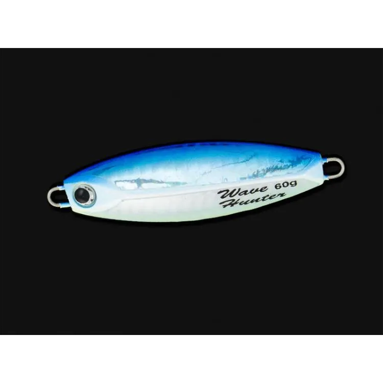 60g Wave Hunter Fishing Jig Metal Lure 70mm - BLUE