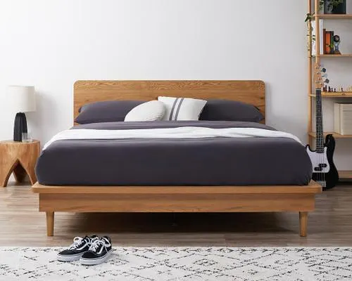 Carson Queen Bed - Natural