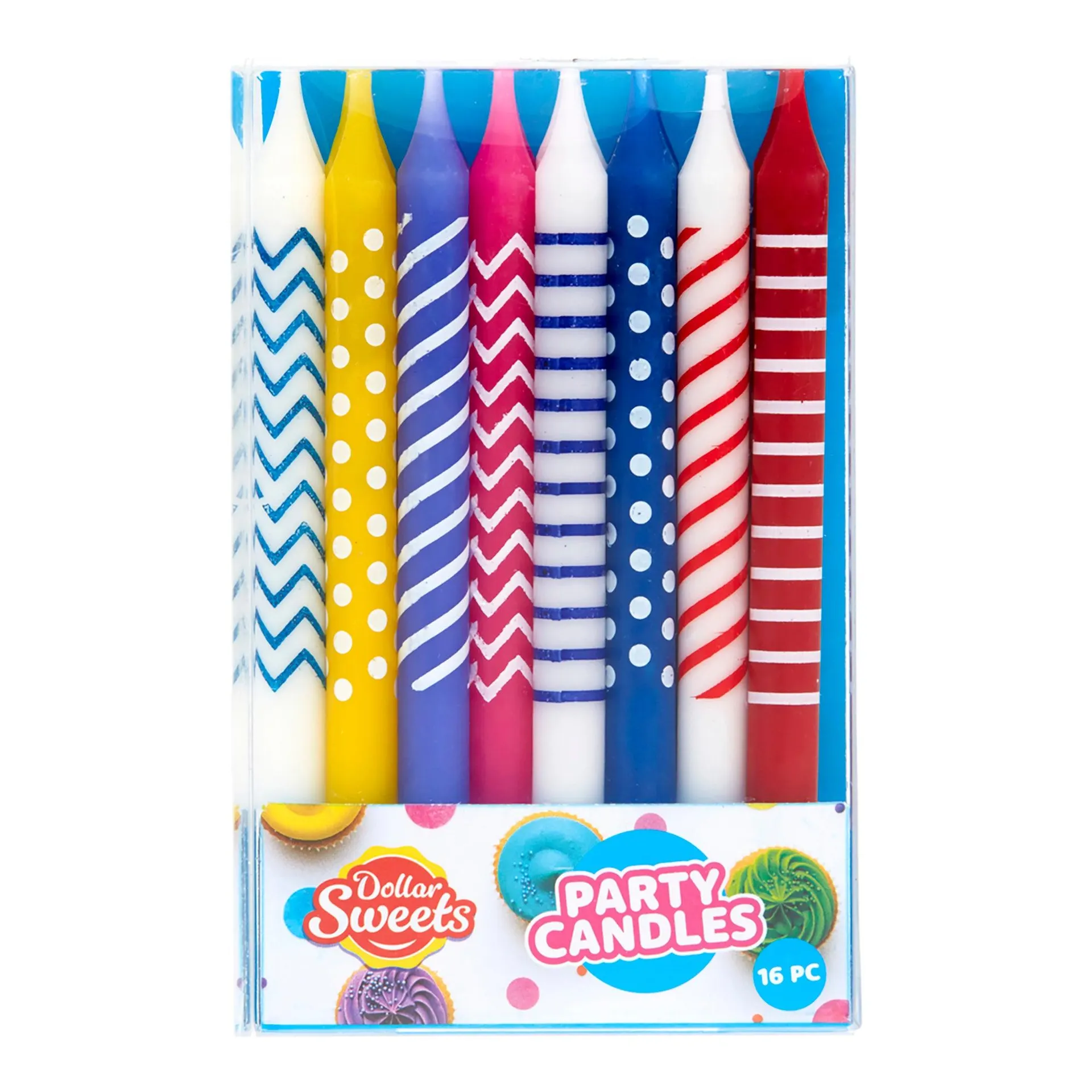 Dollar Sweets Party Candles 16pc
