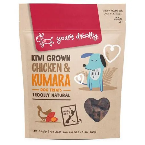 Yours Droolly Kiwi Grown Chicken & Kumara Dog Treats