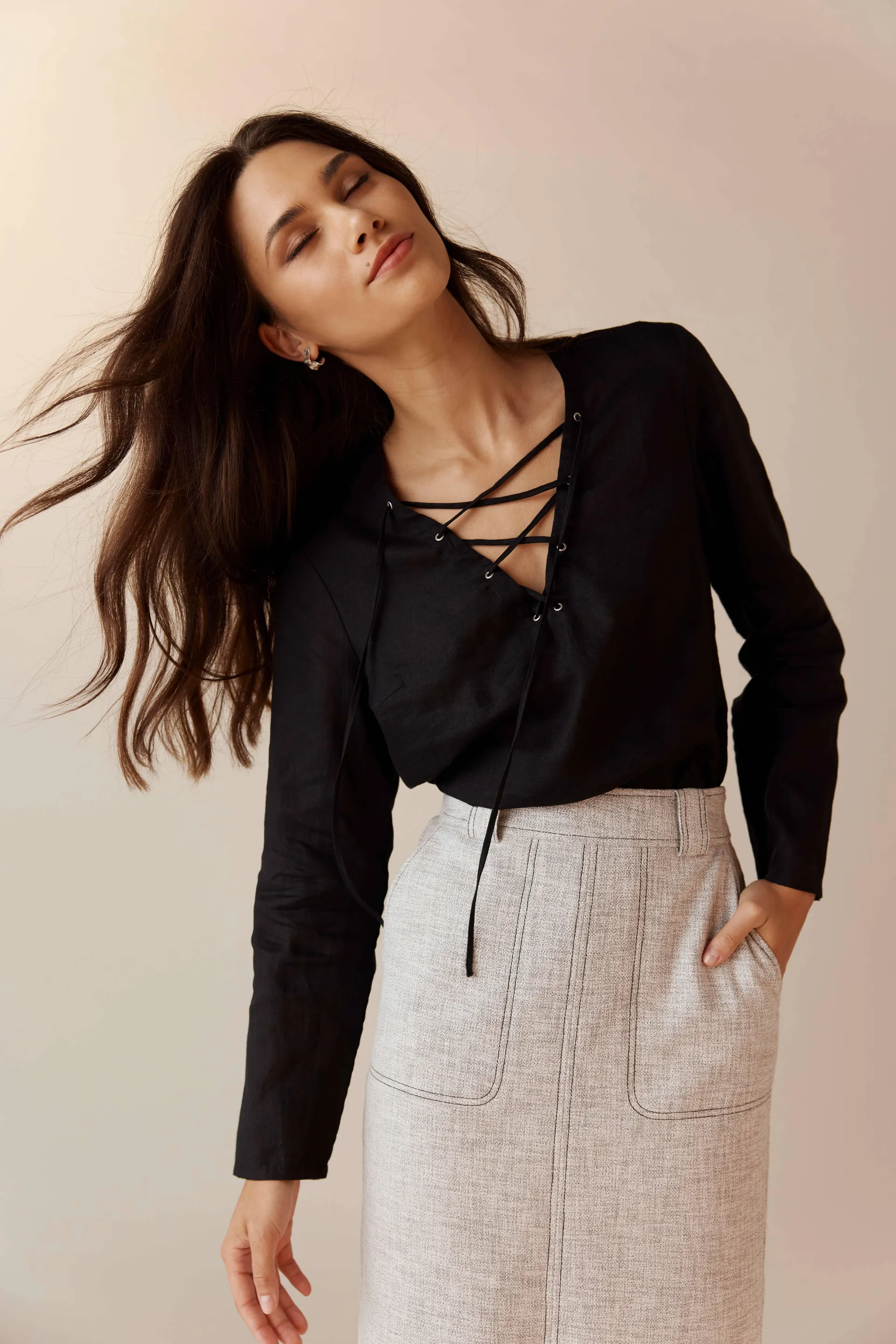 Lucia Tie Detail Top