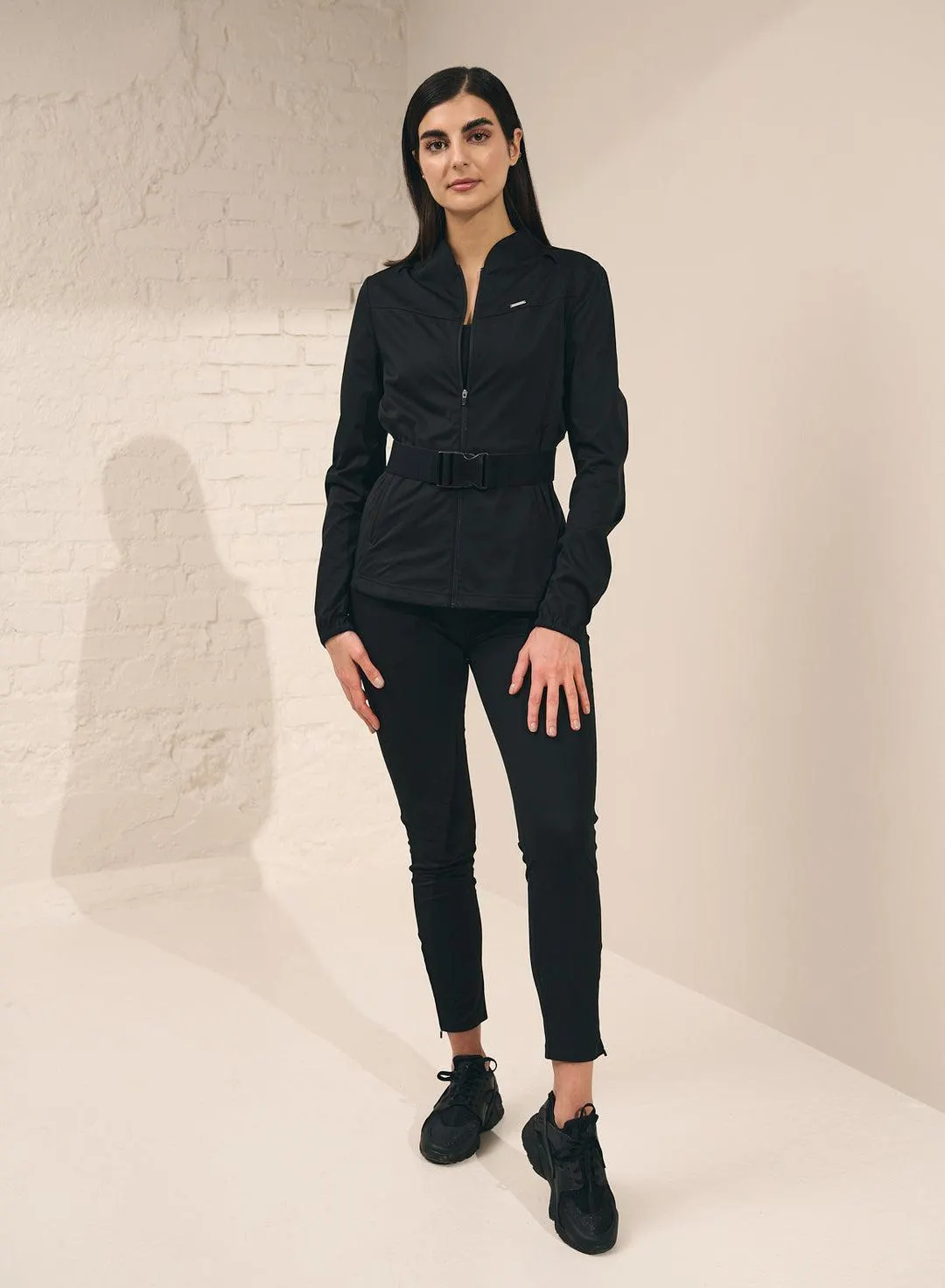 BLACK SOFTSHELL 4-WAY STRETCH JACKET