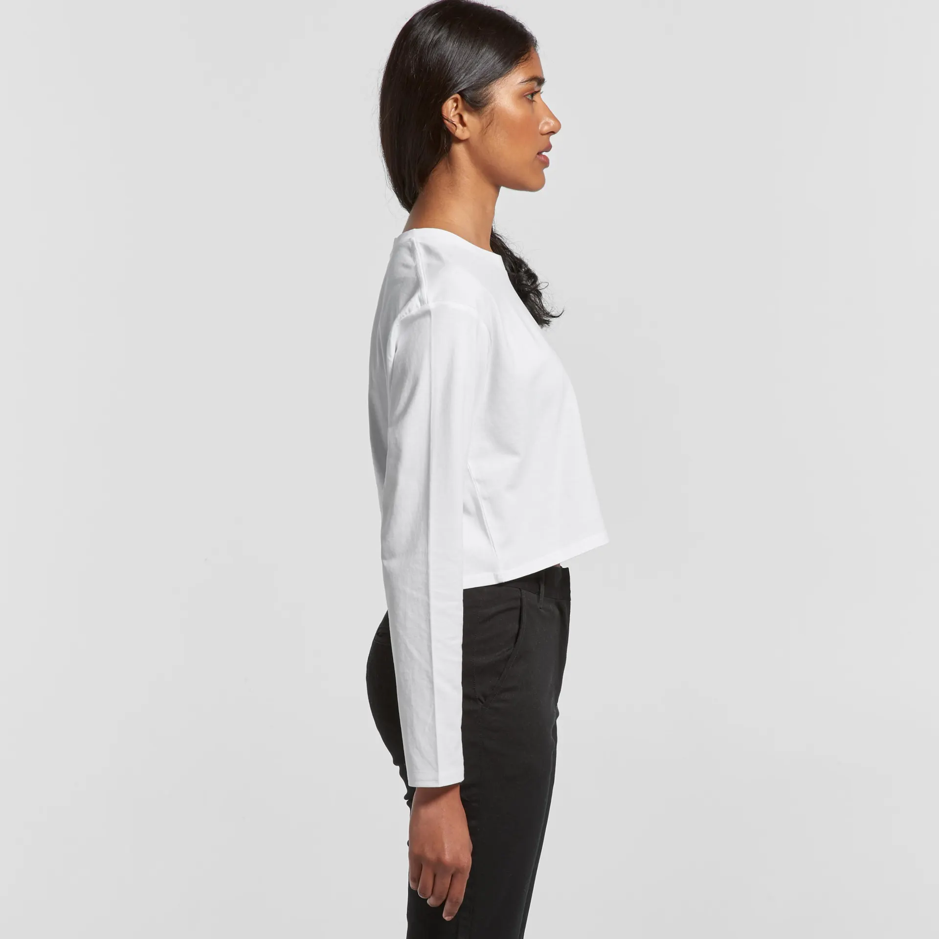 Wo's Crop L/S Tee - 4058