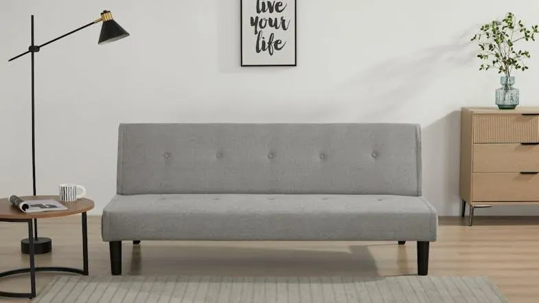Oslo Fabric Sofa Bed - Light Grey