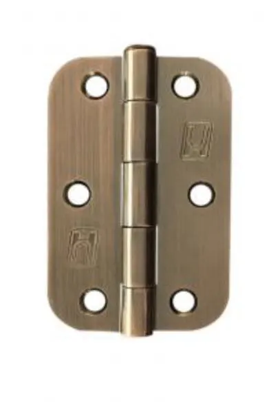 Hinge Steel 89x58x2mm R1/2 Bronze & Lacquer (Greased Pin)