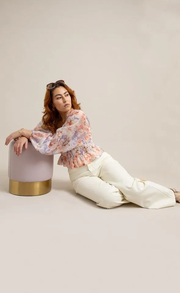 High Waist Relaxed Leg Jeans