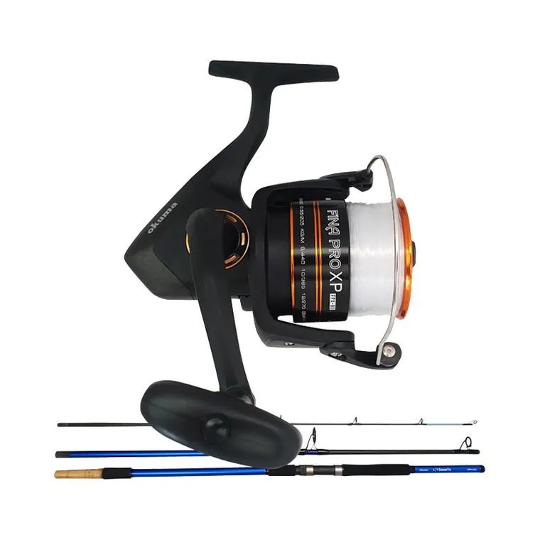Okuma Fina Pro 80 + Sensortip 12' 3-6oz 3 Piece Spinning Combo