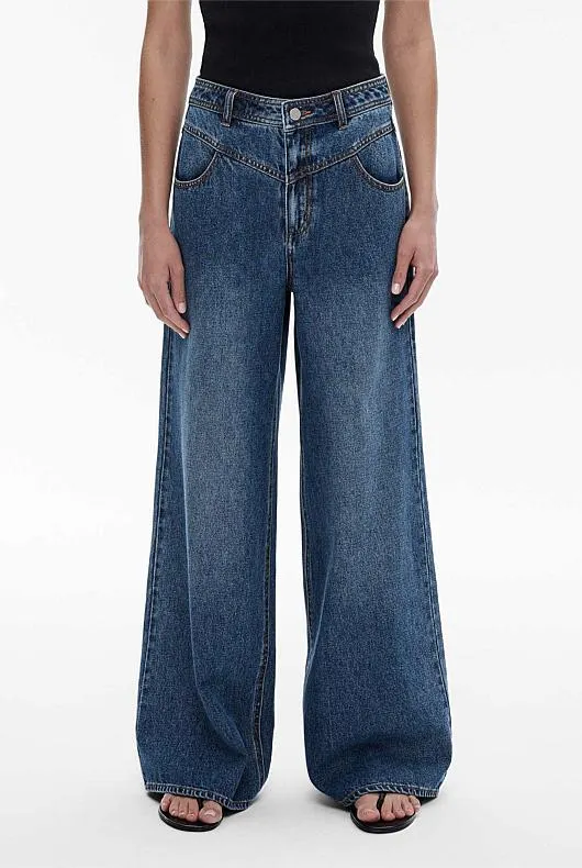 High Rise Wide Leg Jean