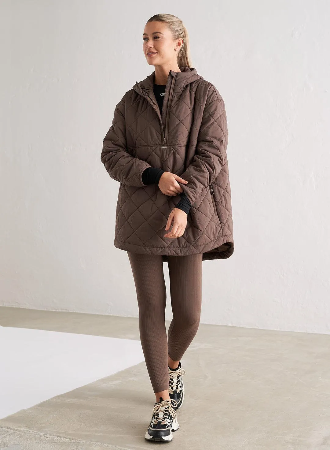 MACCHIATO OVERSIZED QUILTED ANORAK