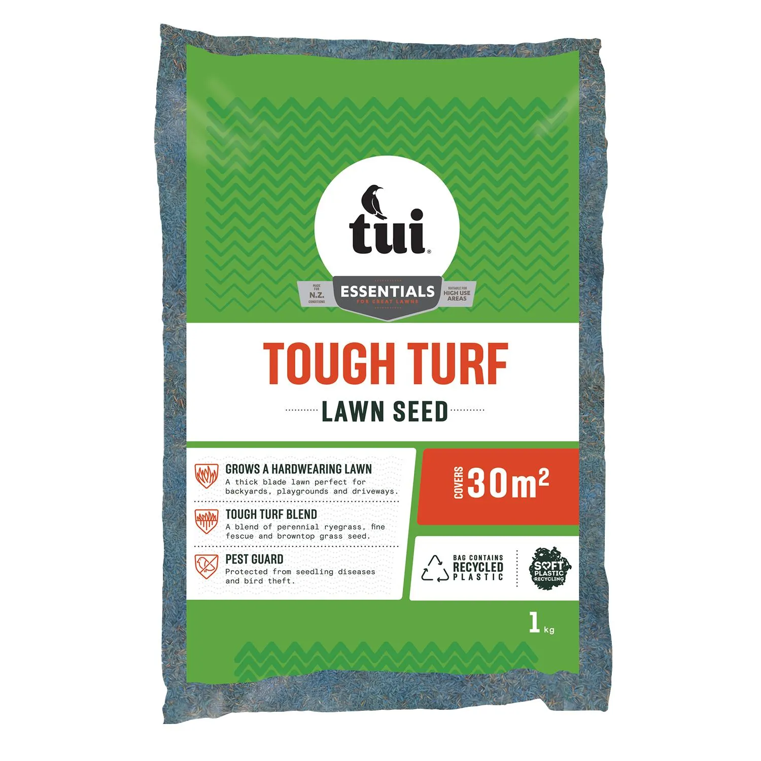 Tui Tough Turf Lawn Seed - 1KG