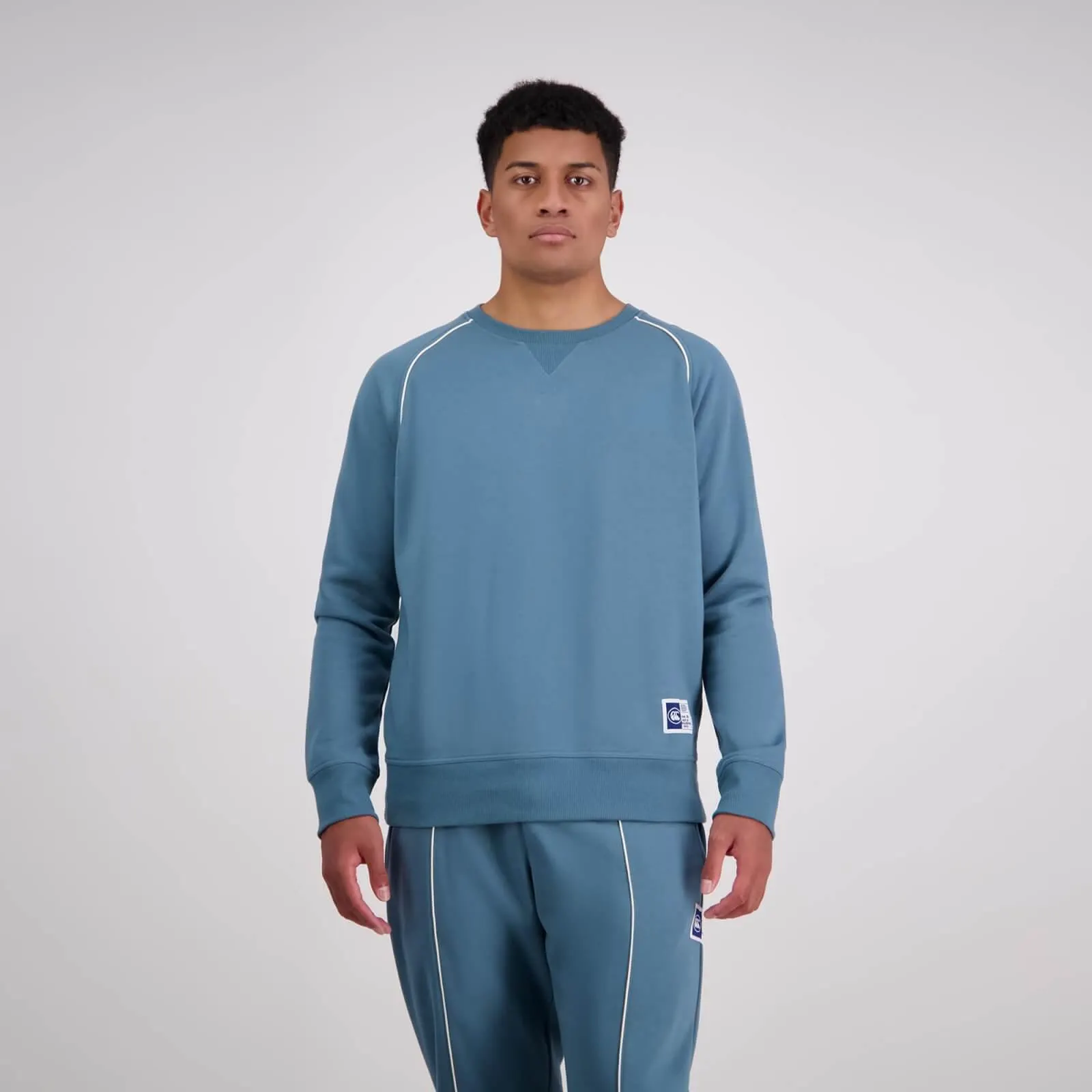 Mens Captain Piped Crew Sweat Hydro