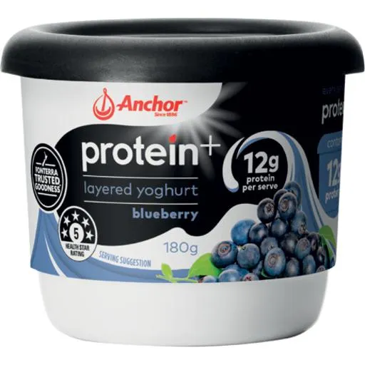 Anchor Protein Plus Yoghurt Blueberry 180g