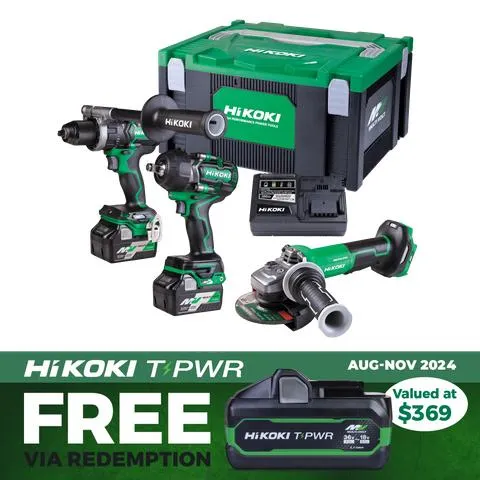 HiKOKI MultiVolt Cordless Brushless 36V 3pc Combo Kit