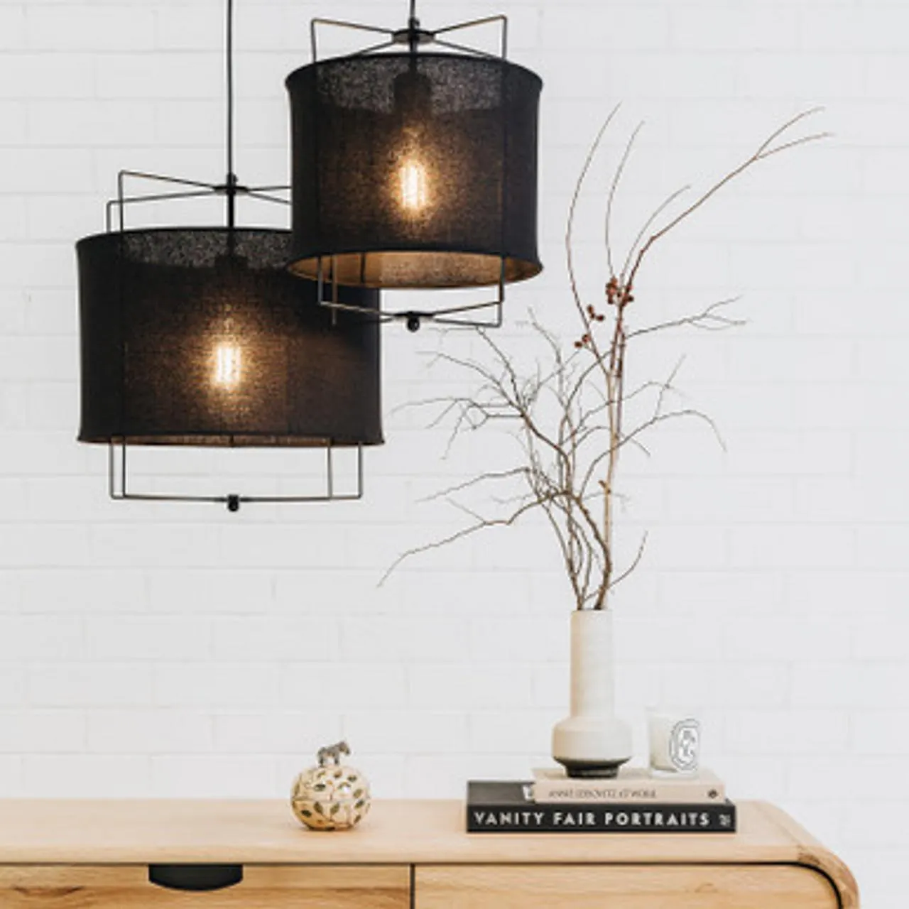 Bridekirk 300mm Pendant Black