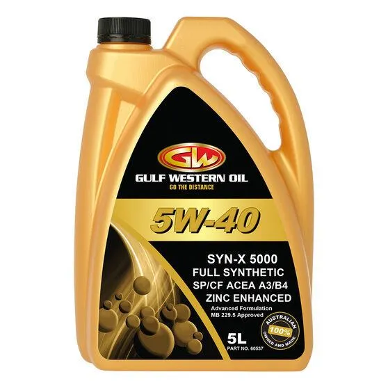Gulf Western Syn X 5000 Engine Oil 5W-40 - 5 Litre