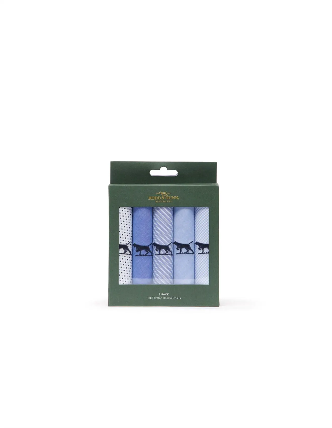 GUNNER HANDKERCHIEF 5 PK - LIGHT BLUE MULTI