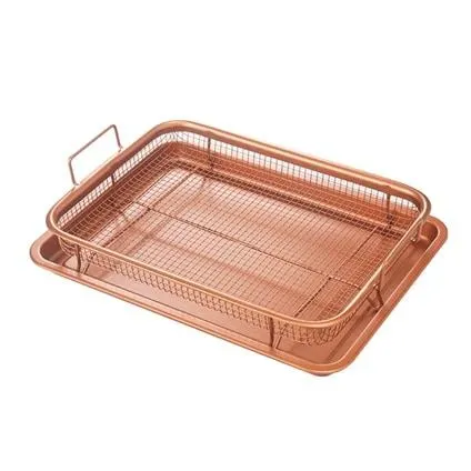Copper-Look Crisper Pan
